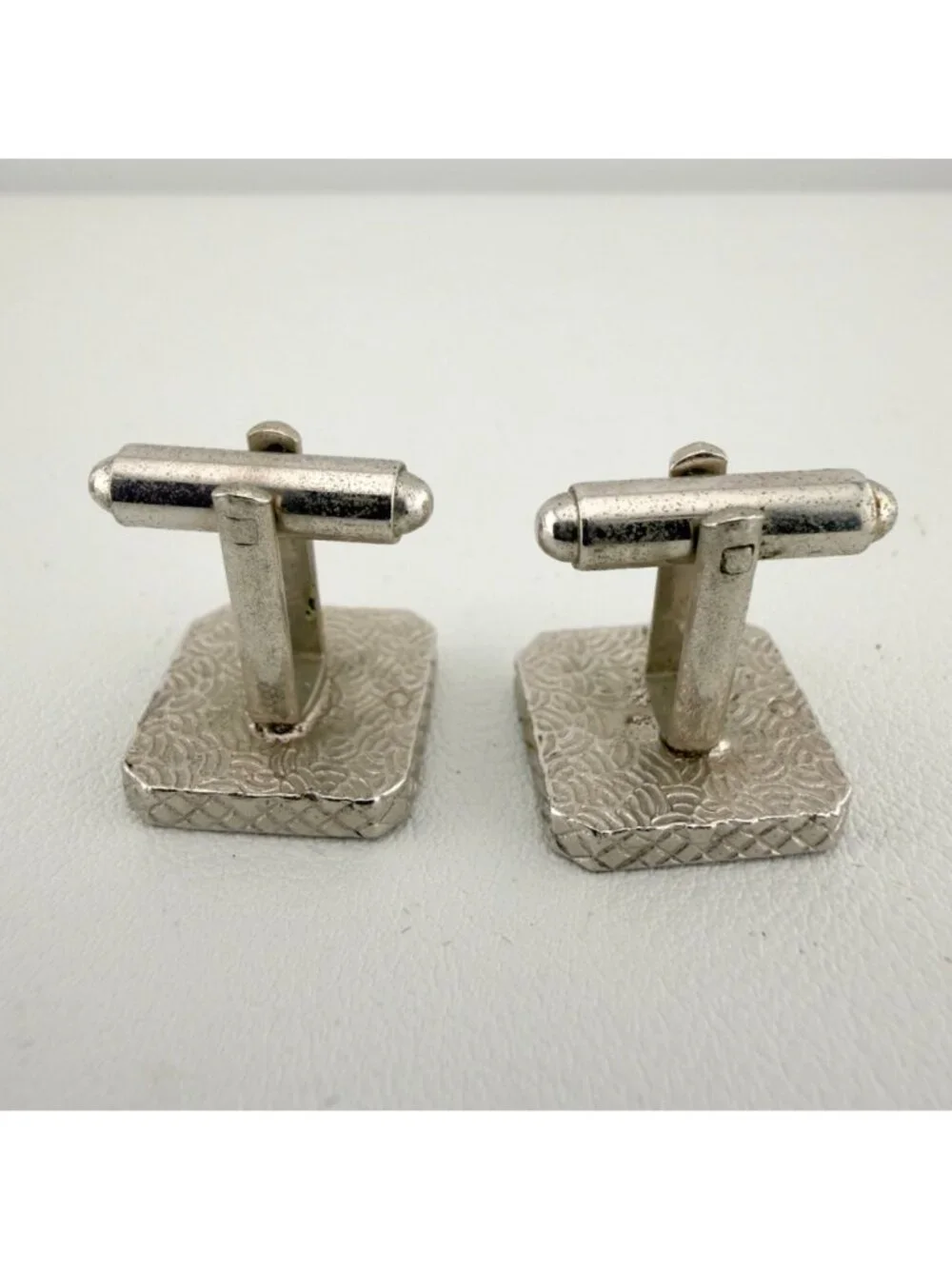 Vintage Cufflinks Set of 2 Tall Ships Mayflower Silver Tone Nautical Sailing